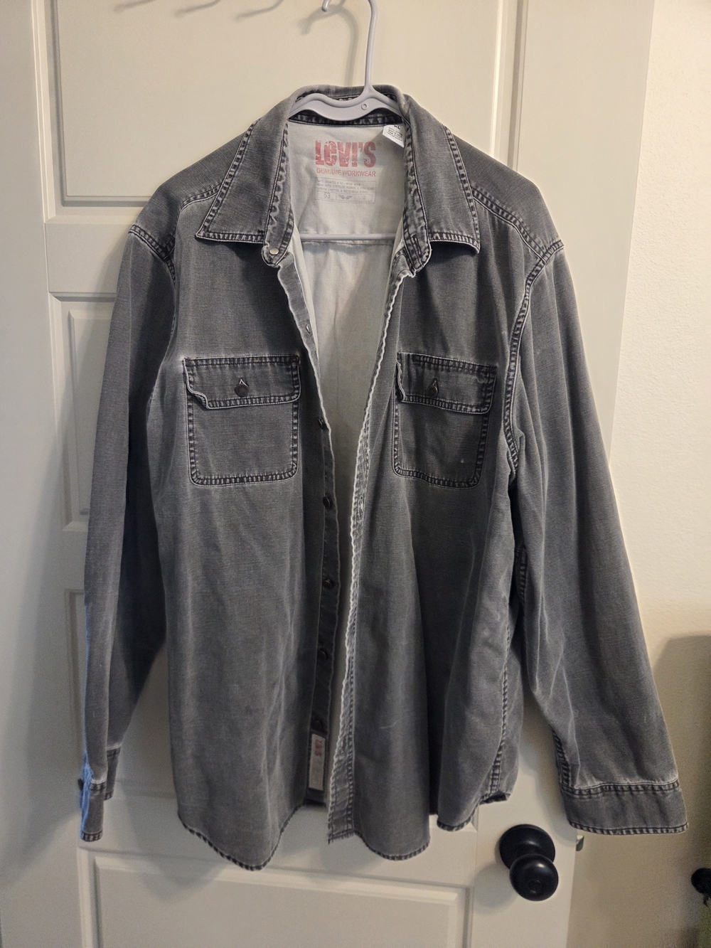 Levi's Vintage-Inspired Grey Denim Shacket